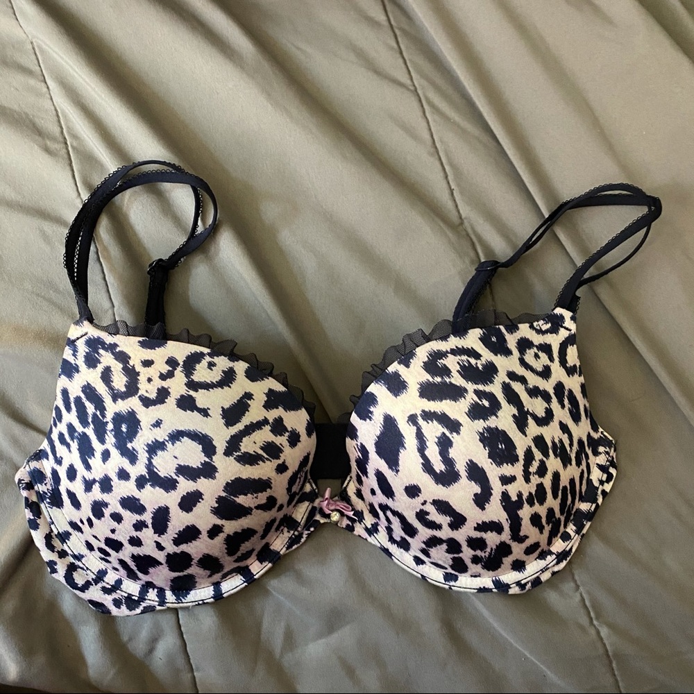 VS Very Sexy Push Up Purple Ruffle Leopard 32DD